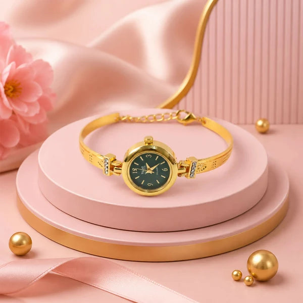 Gold Plated Bracelet Watch
